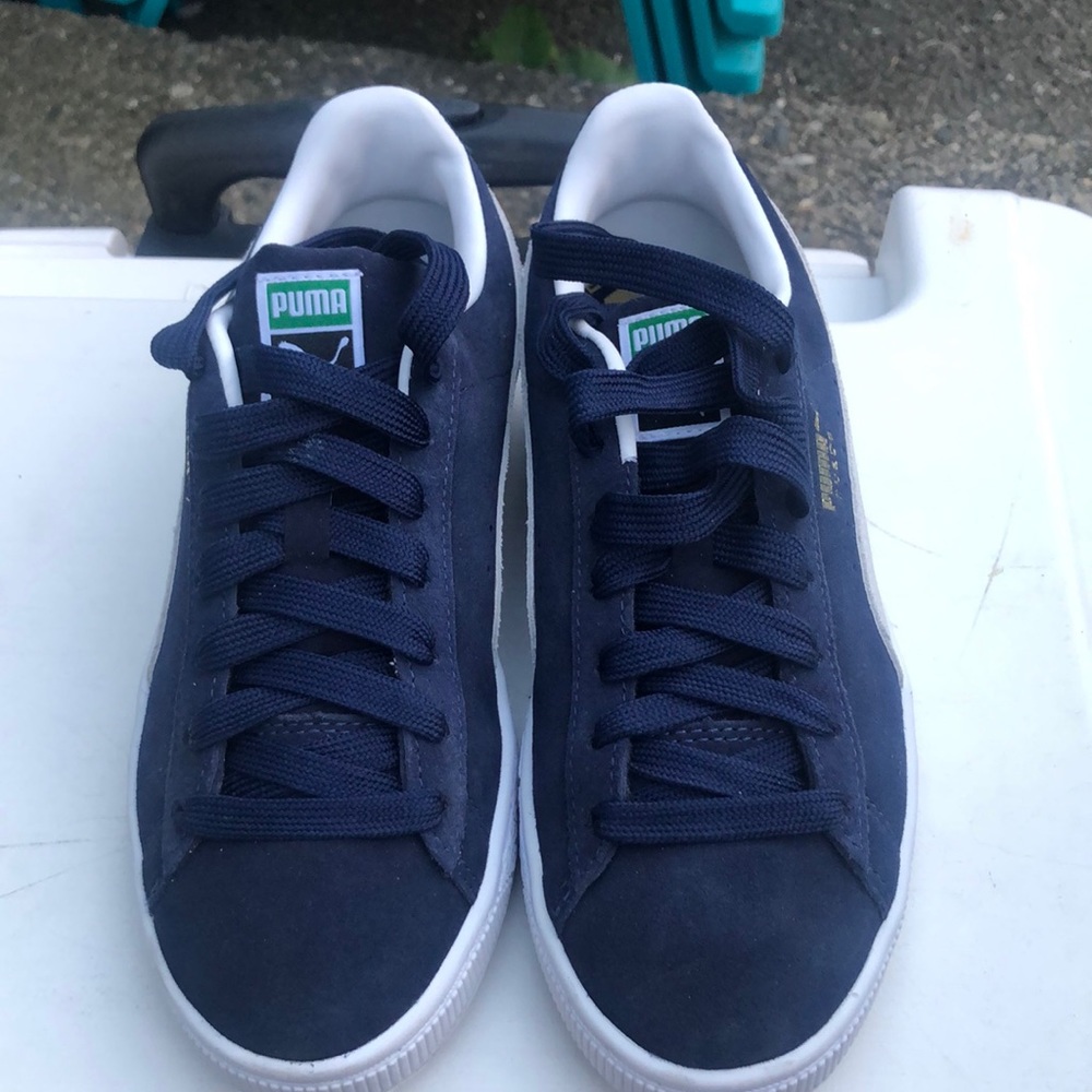 Suede Classic XXL Jr Navy/White Puma